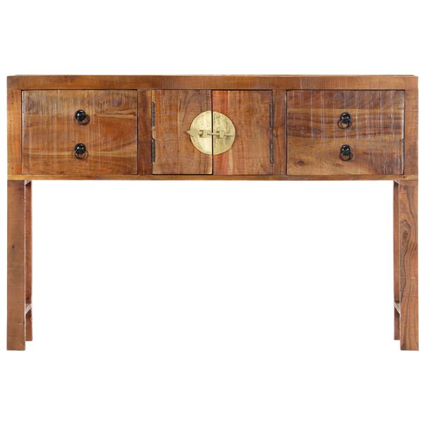 vidaXL Table console 120x30x80 cm Bois d'acacia massif
