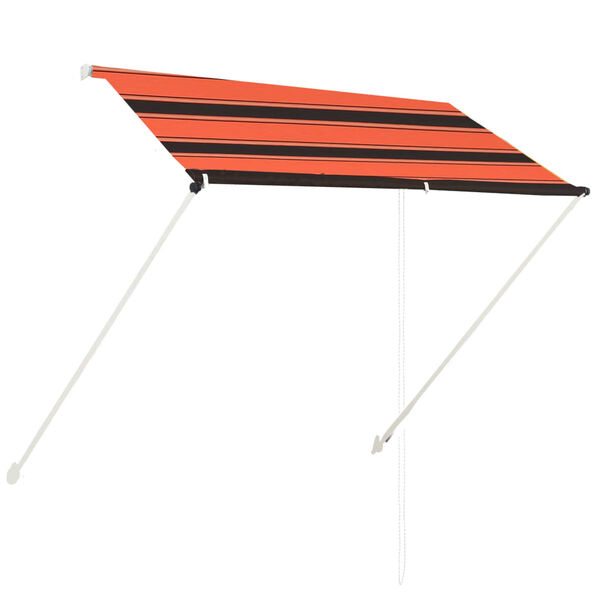 vidaXL Auvent r&eacute;tractable 200x150 cm Orange et marron