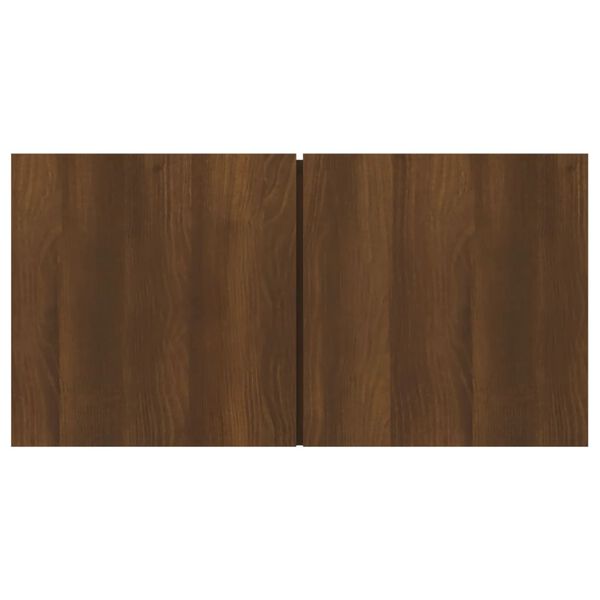 vidaXL Armoire TV suspendue Chêne marron 60x30x30 cm Bois d'ingénierie