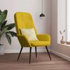 vidaXL Chaise de relaxation Jaune moutarde Velours