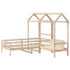 vidaXL Ensemble de lit de jour et de banc avec toit sans matelas