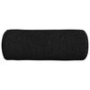 vidaXL Coussins d'accent 2 pcs Noir Ø 25 x 70 cm tissu