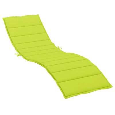 vidaXL Coussin de chaise longue vert vif 200x70x3 cm tissu oxford