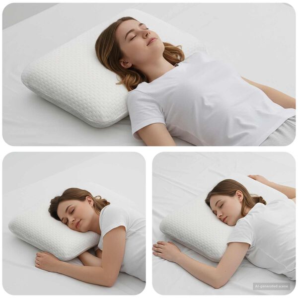 vidaXL Coussin de sommeil Uni Blanc 60 x 40 x 10 cm