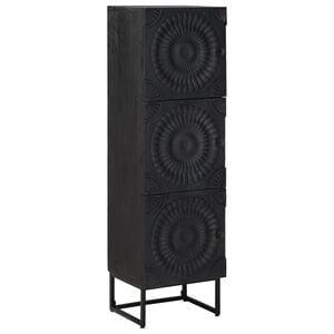 vidaXL Haut Armoire Noir 35 x 30 x 120 cm