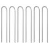vidaXL Piquets de tente 6pcs en forme de U 337cm &Oslash;11,3mm acier galvanis&eacute;