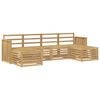 vidaXL Ensemble de canap&eacute;s d'ext&eacute;rieur 6 pc Blanc Bois d'Acacia Massif