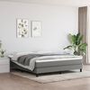 vidaXL Matelas de lit &agrave; ressorts ensach&eacute;s fermet&eacute; moyenne Gris fonc&eacute; 180x200x20 cm