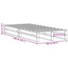 vidaXL Cadre de lit sans matelas 100x200 cm bois massif de pin