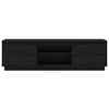 vidaXL Meuble TV Noir 140x35x40 cm Bois de pin massif