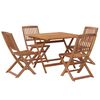 vidaXL Ensemble &agrave; manger de jardin 5 pcs Bois d'acacia solide