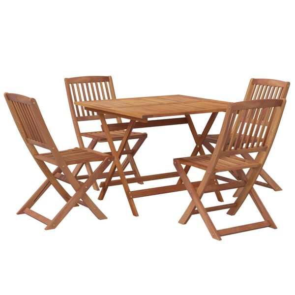 vidaXL Ensemble &agrave; manger de jardin 5 pcs Bois d'acacia solide