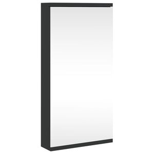 vidaXL Armoire de bain &agrave; miroir d'angle noir 30x24x60 cm