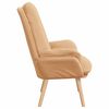 vidaXL fauteuil Beige 69 x 74 x 93 cm Tissu Sherpa