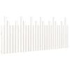 vidaXL T&ecirc;te de lit murale Blanc 185x3x80 cm Bois massif de pin