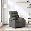vidaXL Fauteuil inclinable Gris foncé Tissu