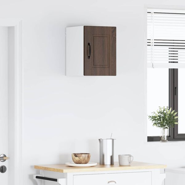 vidaXL Armoire de cuisine Ch&ecirc;ne brun 30 x 31 x 40 cm Bois d'ing&eacute;nierie