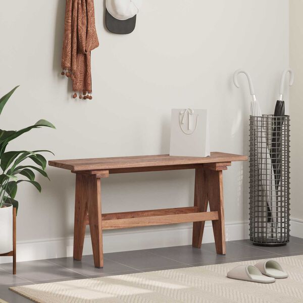 vidaXL banc Naturel 100 x 30 x 50 cm Bois massif de récupération