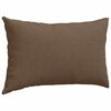 vidaXL Coussins de canap&eacute; 2 pcs Marron 50 x 30 cm tissu