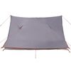 vidaXL Tente de camping 2 personnes gris et orange imperméable