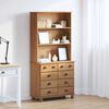 vidaXL Hutch ASKIM marron miel 91 x 40 x 184 cm Bois de pin massif