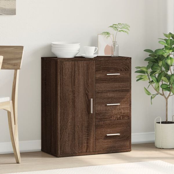vidaXL Buffet ch&ecirc;ne marron 60x31x70 cm bois d'ing&eacute;nierie