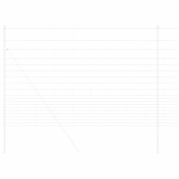 vidaXL Clôture de prairie Gris 1.6 x 10 m Acier