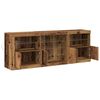 vidaXL Buffet LED Bois ancien 181,5 x 37 x 67 cm Bois d'ing&eacute;nierie