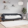 vidaXL Lit de jour avec matelas gris foncé 80x200 cm velours