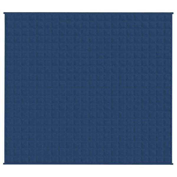 vidaXL Couverture lestée Bleu 200x225 cm 9 kg Tissu