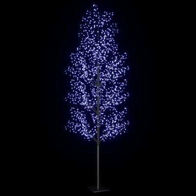 vidaXL Sapin de Noël 1200 LED bleu Cerisier en fleurs 400 cm