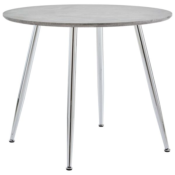 vidaXL Ensemble de salle &agrave; manger 5 pcs Similicuir Gris clair