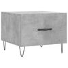 vidaXL Table basse gris b&eacute;ton 50x50x40 cm bois d'ing&eacute;nierie