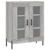 vidaXL Buffet haut Sonoma gris 69,5x34x180 cm Bois d'ing&eacute;nierie