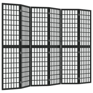 vidaXL Cloison de s&eacute;paration pliable 6 panneaux 240x170 cm Noir