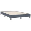vidaXL Sommier &agrave; lattes de lit et matelas et LED gris fonc&eacute; 120x220cm velours