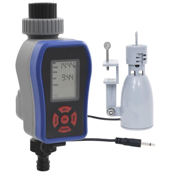 vidaXL Minuterie d'arrosage num&eacute;rique avec sortie et capteur de pluie