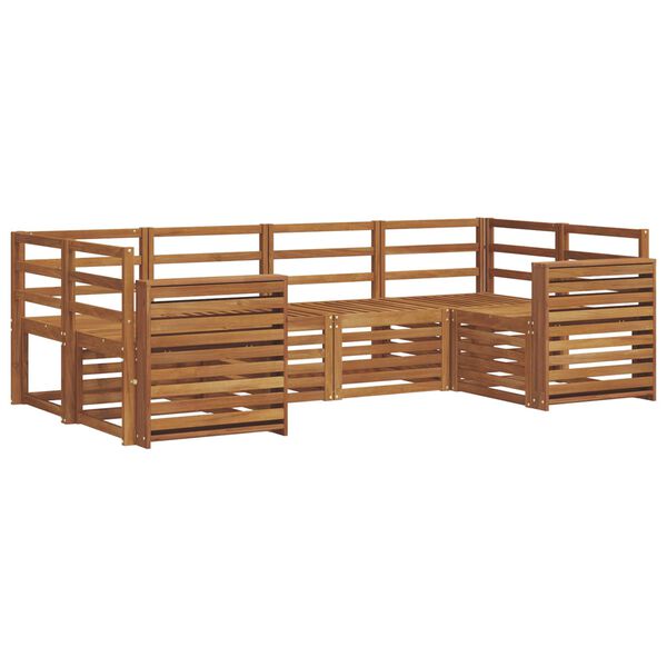 vidaXL Ensembles de canap&eacute;s 6 pcs Naturel Bois d'Acacia Massif