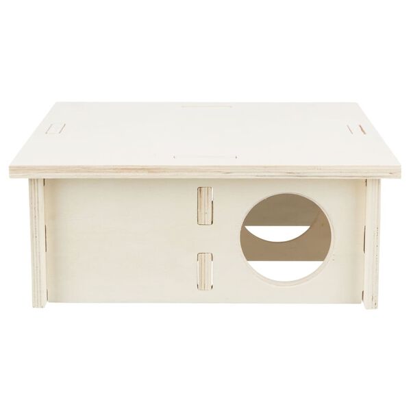 TRIXIE Maison pour rongeurs &agrave; 4 pi&egrave;ces 25x10x25 cm Bois