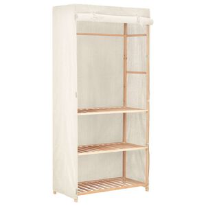 vidaXL Garde-robe &agrave; 3 niveaux 79 x 40 x 170 cm