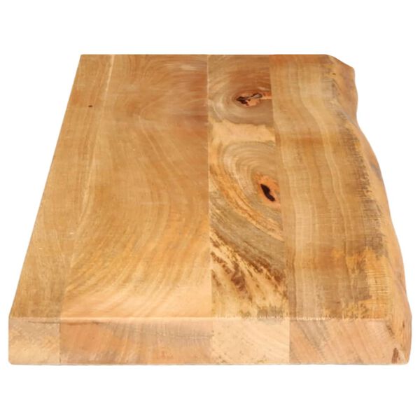 vidaXL Dessus de table &agrave; bord vivant 100x30x2,5cm bois massif manguier