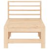 vidaXL Canapés centraux de jardin 2 pcs bois de pin massif