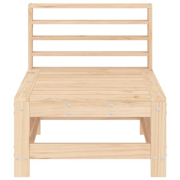 vidaXL Canapés centraux de jardin 2 pcs bois de pin massif