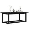vidaXL Table basse Noir 110x55x45 cm Bois massif de pin