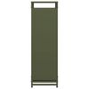 vidaXL Portant de bois chauffage vert olive 44x28x90 cm