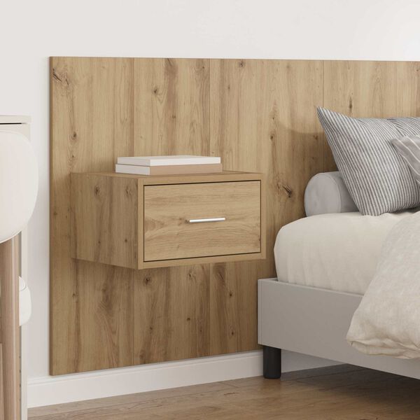 vidaXL T&ecirc;te de lit avec armoire avec tiroir 3 pcs Ch&ecirc;ne artisanal