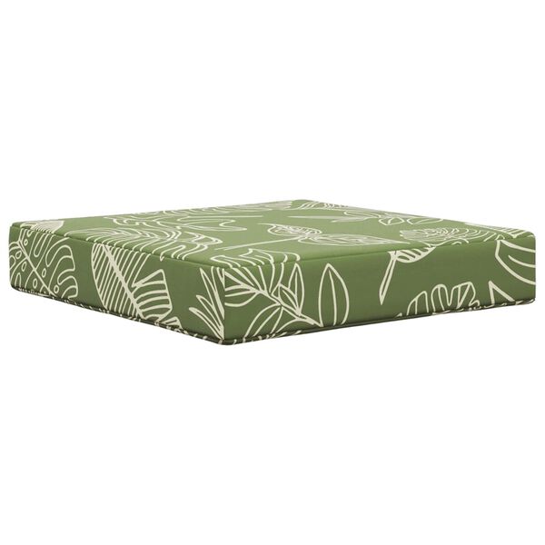 vidaXL Coussin de canap&eacute; d'ext&eacute;rieur 3 pcs Mod&egrave;le feuille Polyester