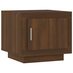 vidaXL Table basse ch&ecirc;ne marron 51x50x45 cm bois d'ing&eacute;nierie