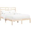 vidaXL Cadre de lit sans matelas bois massif 160x200 cm