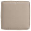 vidaXL Set de coussins de palette 2 pcs Taupe Tissu Oxford
